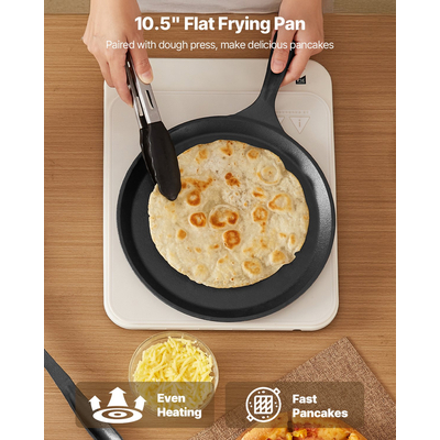 Πρέσα τορτίγιας VEVOR 8 ιντσών, μηχανή για τσαπάτι, μηχανή ζύμης Roti, βαρέως τύπου από χυτοσίδηρο