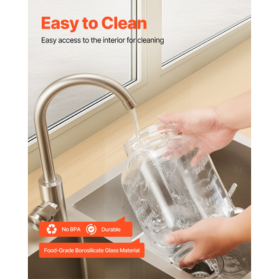 Διανομέας Ποτών VEVOR 3,8L Διανομέας Ποτών για Πάρτι Ποτήρι με Βάση 2 τεμάχια