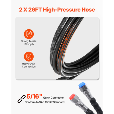 Κιτ υδραυλικού εξωλέμβιου τιμονιού VEVOR 90HP για υδραυλικό σύστημα τιμονιού θαλάσσιου σκάφους