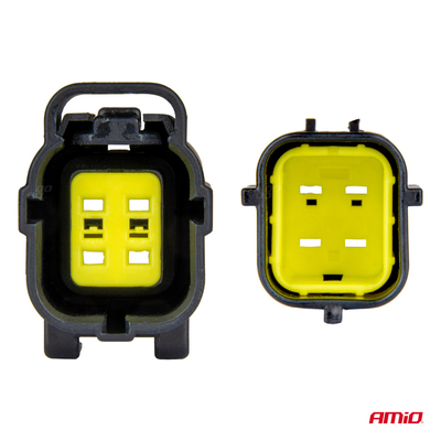 ΦΙΣΑ ΣΥΝΔΕΣΗΣ ΜΕ ΥΠΟΔΟΧΗ 4 PIN Φ2,2mm ΑΔΙΑΒΡΟΧΗ AMIO - 1 τεμ.