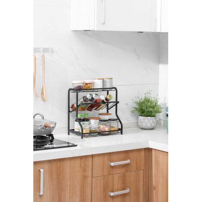 Μεταλλική ραφιέρα τροφίμων κουζίνας τριώροφη - MZY-525-3 - 718547