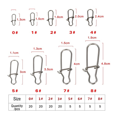 Σετ παραμάνες ψαρέματος σε θήκη - 100pcs - 831810