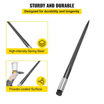 VEVOR Hay Bale Spear 39 ιντσών σανό με χωρητικότητα φόρτωσης 3600 λίβρες για τρακτέρ