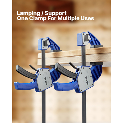 Σφιγκτήρες ράβδων VEVOR για ξυλουργική, συσκευασία 2 τεμαχίων, σφιγκτήρας/διανομέας με ένα χέρι 60,96 cm, 154kg