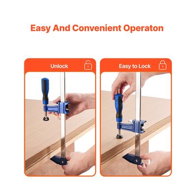 Σφιγκτήρες ράβδου VEVOR για ξυλουργική 4 τεμάχια 91,4cm με άνοιγμα και κλείδωμα, σφιγκτήρας F από χυτοσίδηρο