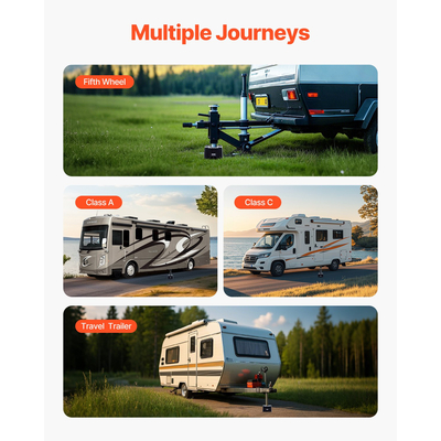 VEVOR Τρέιλερ Jack Block 6" Ύψος 6000 λίβρες Τρέιλερ ισοπέδωσης RV Αξεσουάρ τροχόσπιτου