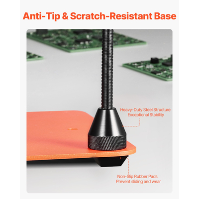 Βάση μαγνητικού σταθμού συγκόλλησης VEVOR Helping Hands για πιστόλι θερμού αέρα, 6 βάσεις πλακέτας