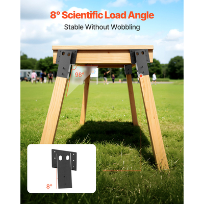 Βάσεις πλατφόρμας VEVOR Compound για γωνίες, 4 τεμάχια, 3,5x3,5 ίντσες/88,9x88,9 mm