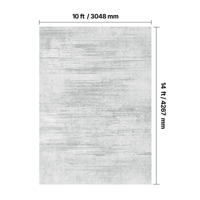 Χαλί μεγάλης επιφάνειας VEVOR 10x14 πόδια, αντιολισθητικό και ανθεκτικό σε σχίσιμο, μοντέρνο γκρι