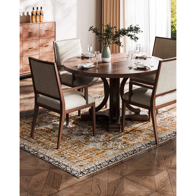 Χαλί μεγάλης επιφάνειας VEVOR 6x9 πόδια αντιολισθητικό πατάκι εσωτερικού χώρου Vintage καφέ πράσινο