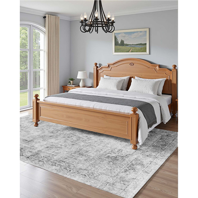 Χαλί μεγάλης επιφάνειας VEVOR 6x9 πόδια αντιολισθητικό και ανθεκτικό σε σχίσιμο χαλάκι δαπέδου σε χρώμα μποέμ γκρι