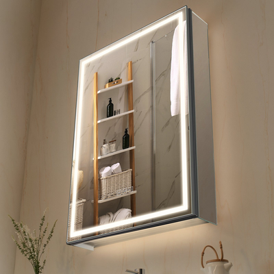 VEVOR Φωτιζόμενος Καθρέφτης Φαρμακείου 50 x 70 cm Φωτιστικό Κάτω Τοίχου Εντοιχιζόμενος