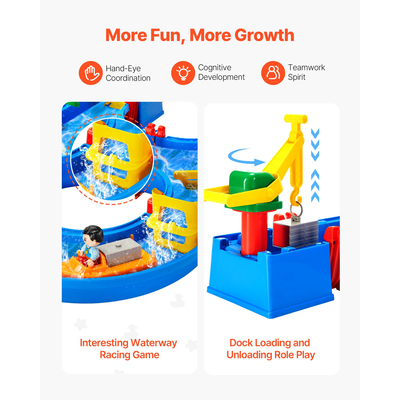 VEVOR Τραπεζάκι Νερού για Νήπια Παιδικό Παιχνίδι Δραστηριοτήτων Νερού για 3+ Ετών Αγόρι Κορίτσι