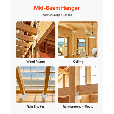 Δεματικά VEVOR Hurricane για δοκούς, εσωτερικό μέγεθος 5,31x1,57x2,48 ίντσες/135x40x63 χιλ. 25 τεμάχια