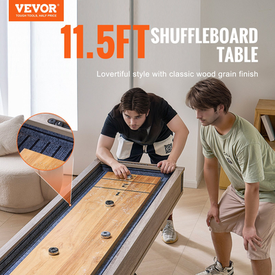 Τραπέζι Shuffleboard VEVOR 11,5 ποδιών, Σετ παιχνιδιών Shuffleboard και Bowling 2 σε 1