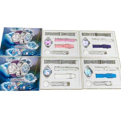 Σετ Smartwatch με 3 λουράκια - LG80 Mini - 065066 - Blue