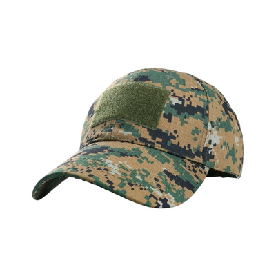 Ανδρικό καπέλο jockey στρατιωτικού τύπου - M02 - 270607 - Green/Brown
