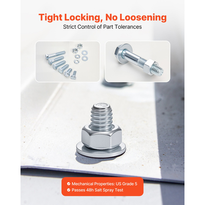 VEVOR 566 τεμάχια σετ βιδών, παξιμαδιών και ποικιλίας από κράμα χάλυβα Imperial για έπιπλα