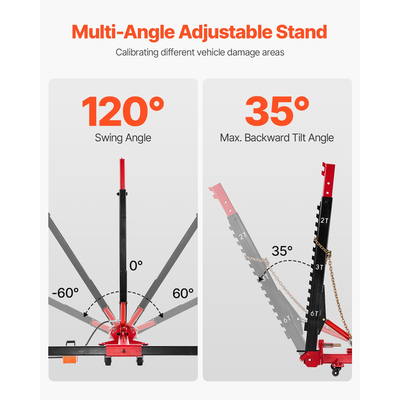 VEVOR Αυτόματο μηχάνημα ισιώματος πλαισίου αμαξώματος 6T Μηχανή πλαισίου αυτοκινήτου 6000PSI Ποδοαντλία