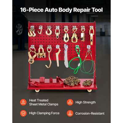 VEVOR Αυτόματο μηχάνημα ισιώματος πλαισίου αμαξώματος 6T Μηχανή πλαισίου αυτοκινήτου 6000PSI Ποδοαντλία