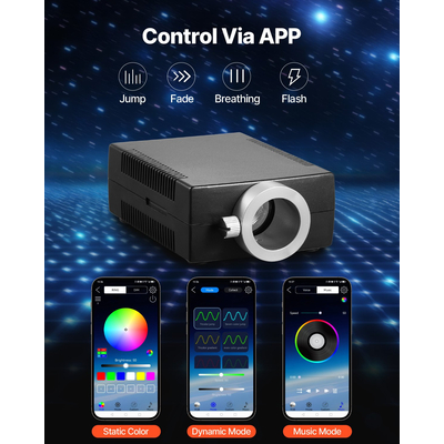 VEVOR Κιτ επένδυσης οροφής με αστεροειδή φώτα 150 τεμαχίων, οπτικών ινών, φώτα οροφής με αστεροειδή φώτα