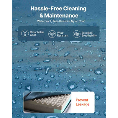 Στρώμα Νοσοκομειακής Ιατρικής Κλίνης VEVOR 6 ιντσών, Αδιάβροχο, Αντιολισθητικό Αφρό 135 κιλά