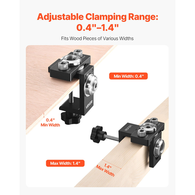 Κιτ γεμιστήρα VEVOR με αυτοκεντράρισμα, τρυπάνι με 3 τρυπάνια, ξυλουργική