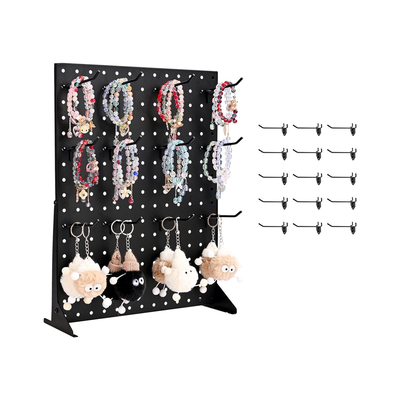 Βάση προβολής VEVOR Pegboard με 15 γάντζους, μαύρη (1 τεμάχιο)