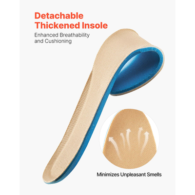 Ανδρικές στρατιωτικές τακτικές μπότες VEVOR 203 mm χρώματος άμμου με πλαϊνό φερμουάρ, Ηνωμένο Βασίλειο, μέγεθος 10