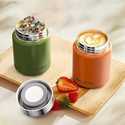 Φορητό παγούρι-θερμός - 220ml - 123798 - Black