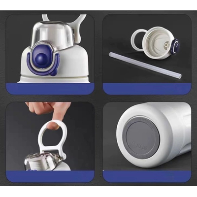 Φορητό παγούρι-θερμός - L8697 - 600ml - 541121 - White