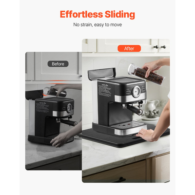 Συρόμενος Δίσκος Συσκευής VEVOR 13 x 16 ιντσών για Καφετιέρα, Μαύρος