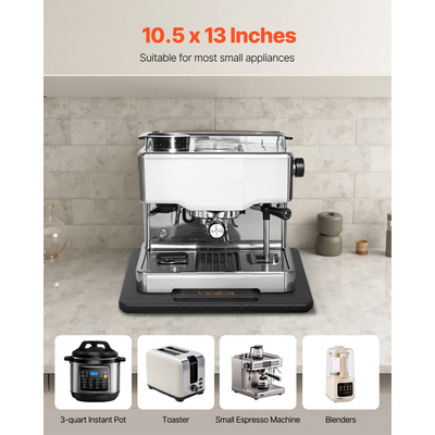 Συρόμενος Δίσκος Συσκευής VEVOR 10,5 x 13 ίντσες για Καφετιέρα, Μαύρος