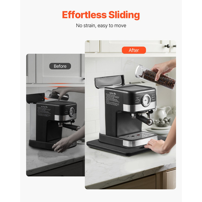 Συρόμενος Δίσκος Συσκευής VEVOR 10,5 x 13 ίντσες για Καφετιέρα, Μαύρος