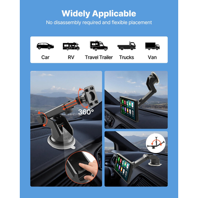 Στερεοφωνικό αυτοκινήτου VEVOR Ραδιόφωνο CarPlay Οθόνη αφής 10 σε Apple Android Auto Bluetooth