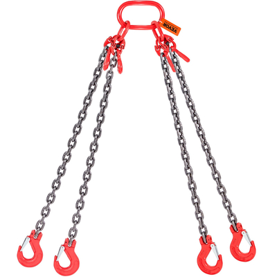 Αλυσίδα VEVOR 5/16" x 5&#039;, 4 πόδια, αλυσίδα ανύψωσης G80 με γάντζους, 11000 λίβρες
