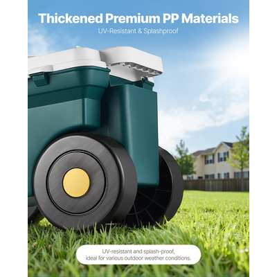 VEVOR Τροχαίο Καρότσι Κήπου με Κάθισμα Κάδος Αποθήκευσης & Κάθισμα για Σκούτερ Κήπου 276 λίβρες