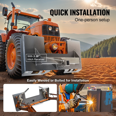 Πλάκα σύνδεσης Skid Steer VEVOR 1/4" 3000lbs Γρήγορη σύνδεση Δέκτης 2,28