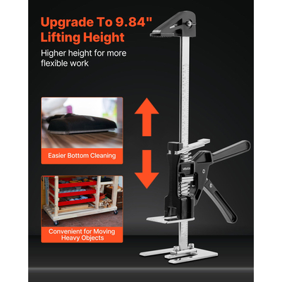 Γρύλος βραχίονα VEVOR για εξοικονόμηση εργασίας 2 τεμάχια 150kg με δυνατότητα φέρουσας ανύψωσης έως 250mm, μαύρος