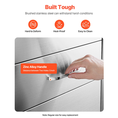 Συρτάρια εξωτερικού χώρου κουζίνας VEVOR με τριπλή πρόσβαση για μπάρμπεκιου, νησίδα 16,5x29x20,5 ίντσες