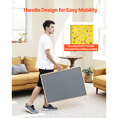 VEVOR Φορητό Ξύλινο Παζλ 1000 Τεμαχίων με Κάλυμμα Συρταριού 73x53εκ.