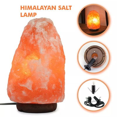 100186 Φωτιστικό Επιτραπέζιο Πέτρα Από Αλάτι Ιμαλαΐων 26CM