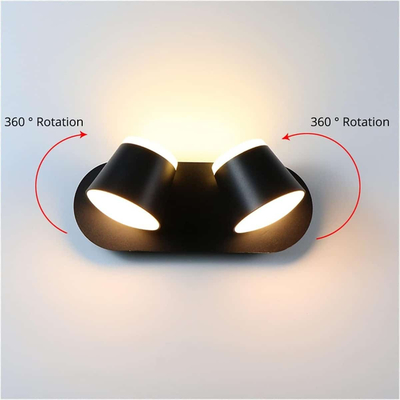 100248 Mason Διπλή Μεταλλική Απλίκα LED 12W 4000K Μαύρο