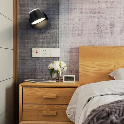 100080BL MASON Φωτιστικό Τοίχου/Απλίκα LED 6W AC 220V Μαύρο Μεταλλικό Θερμό Λευκό 3000K