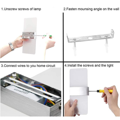 101358 Brick LED Απλίκα Τοίχου 4W 3000K Θερμό Λευκό L270mm x W100mm