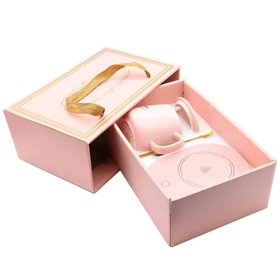 101434 Κούπα Με Θερμαινόμενη Βάση 380ml Ροζ