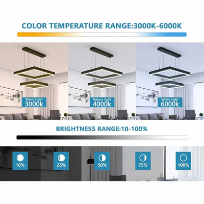 101489 ECLIPSE LED Φωτιστικό Κρεμαστό οροφής 130W 10400Lm CCT Dimmable με χειριστήριο