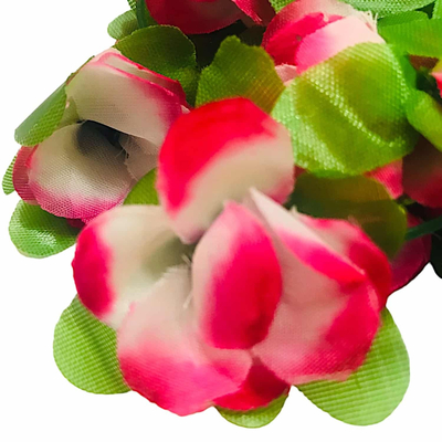 225cm Γιρλάντα Τεχνητό Φυτό με 40τμχ Τριαντάφυλλα (Μικρά) Ροζ