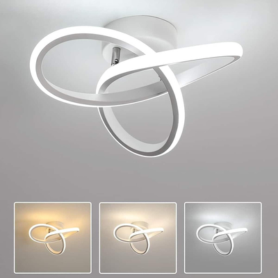 Aether-W Μεταλλικό Φωτιστικό Οροφής 24Watt CCT μέσω διακόπτη