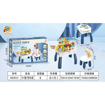 Σετ πάγκος κατασκευών DIY με τουβλάκια - MC813 - 303124